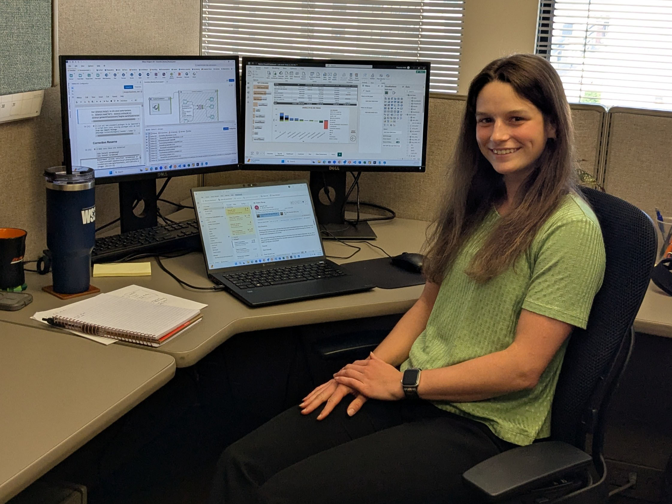 Cheyenne Hittle working on a project in Topeka, Kansas Cheyenne Hittle working on a project in Topeka, Kansas