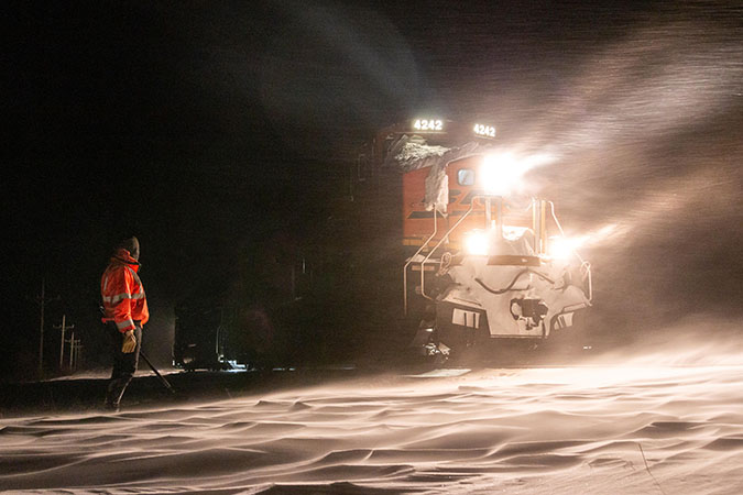 Locomotives require additional TLC in winter. Locomotives require additional TLC in winter.